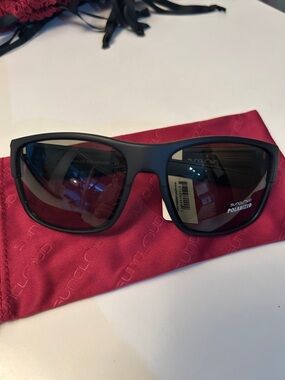 SUNCLOUD Polarized Sunglasses - Matte Black Frame with Dark Lenses